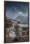 Teahouses with Mt. Ama Dablam in background.-Lee Klopfer-Framed Premium Photographic Print