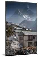 Teahouses with Mt. Ama Dablam in background.-Lee Klopfer-Mounted Photographic Print