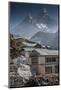 Teahouses with Mt. Ama Dablam in background.-Lee Klopfer-Mounted Photographic Print