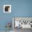 Teal Abstract II-Cyndi Schick-Mounted Giclee Print displayed on a wall