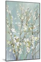 Teal Almond Blossoms-Asia Jensen-Mounted Art Print