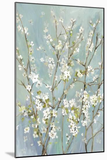 Teal Almond Blossoms-Asia Jensen-Mounted Art Print