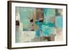 Teal and Aqua Reflections V2-Silvia Vassileva-Framed Premium Giclee Print