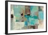 Teal and Aqua Reflections V2-Silvia Vassileva-Framed Premium Giclee Print