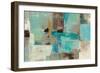 Teal and Aqua Reflections V2-Silvia Vassileva-Framed Premium Giclee Print