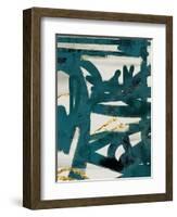 Teal and Flare 1-Cynthia Alvarez-Framed Art Print