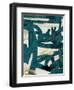 Teal and Flare 1-Cynthia Alvarez-Framed Art Print