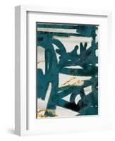 Teal and Flare 1-Cynthia Alvarez-Framed Art Print