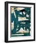 Teal and Flare 2-Cynthia Alvarez-Framed Art Print