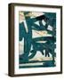 Teal and Flare 2-Cynthia Alvarez-Framed Art Print