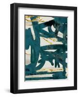 Teal and Flare 2-Cynthia Alvarez-Framed Art Print