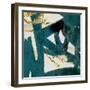 Teal and Flare Square C-Cynthia Alvarez-Framed Art Print