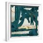 Teal and Flare Square D-Cynthia Alvarez-Framed Art Print