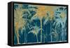 Teal and Gold Palms-Patricia Pinto-Framed Stretched Canvas