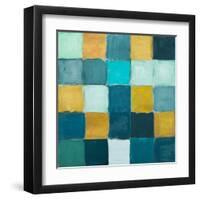 Teal and Gold Rural Facade I-Lanie Loreth-Framed Art Print