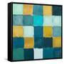 Teal and Gold Rural Facade I-Lanie Loreth-Framed Stretched Canvas