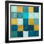 Teal and Gold Rural Facade I-Lanie Loreth-Framed Art Print