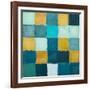 Teal and Gold Rural Facade I-Lanie Loreth-Framed Art Print