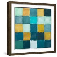 Teal and Gold Rural Facade I-Lanie Loreth-Framed Art Print