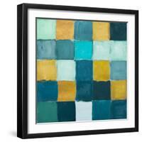 Teal and Gold Rural Facade I-Lanie Loreth-Framed Art Print