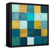 Teal and Gold Rural Facade I-Lanie Loreth-Framed Stretched Canvas