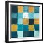 Teal and Gold Rural Facade II-Lanie Loreth-Framed Art Print