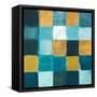 Teal and Gold Rural Facade II-Lanie Loreth-Framed Stretched Canvas