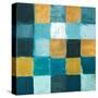 Teal and Gold Rural Facade II-Lanie Loreth-Stretched Canvas