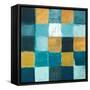 Teal and Gold Rural Facade II-Lanie Loreth-Framed Stretched Canvas