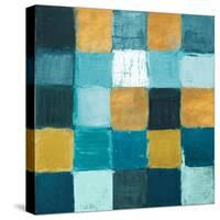 Teal and Gold Rural Facade II-Lanie Loreth-Stretched Canvas