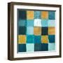 Teal and Gold Rural Facade II-Lanie Loreth-Framed Art Print