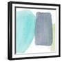 Teal and Grey Abstract I-Lanie Loreth-Framed Art Print