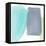 Teal and Grey Abstract I-Lanie Loreth-Framed Stretched Canvas