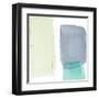 Teal and Grey Abstract II-Lanie Loreth-Framed Art Print