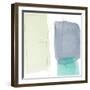 Teal and Grey Abstract II-Lanie Loreth-Framed Art Print