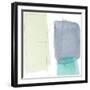 Teal and Grey Abstract II-Lanie Loreth-Framed Art Print