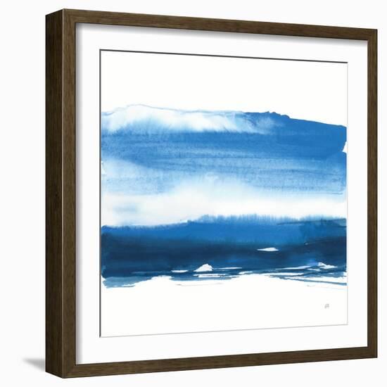 Teal and Navy I-Chris Paschke-Framed Art Print