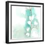 Teal and Ochre Ginko III-June Vess-Framed Art Print