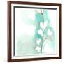 Teal and Ochre Ginko III-June Vess-Framed Art Print