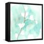 Teal and Ochre Ginko VII-June Vess-Framed Stretched Canvas