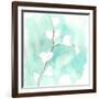 Teal and Ochre Ginko VII-June Vess-Framed Art Print