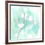 Teal and Ochre Ginko VII-June Vess-Framed Art Print