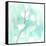 Teal and Ochre Ginko VII-June Vess-Framed Stretched Canvas