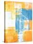 Teal And Orange Abstract Art Painting-T30Gallery-Stretched Canvas