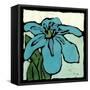 Teal Batik Botanical I-Andrea Davis-Framed Stretched Canvas