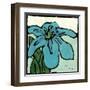 Teal Batik Botanical I-Andrea Davis-Framed Art Print