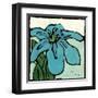 Teal Batik Botanical I-Andrea Davis-Framed Art Print