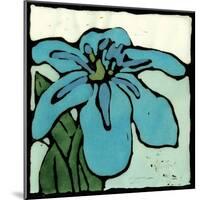 Teal Batik Botanical I-Andrea Davis-Mounted Art Print