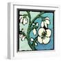 Teal Batik Botanical II-Andrea Davis-Framed Art Print