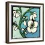 Teal Batik Botanical II-Andrea Davis-Framed Art Print